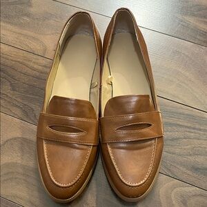Joe Fresh Brown faux Leather Penny Loafers
